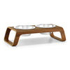 MiaCara Desco Dog Feeder | Walnut and Natural Ash - FURRPLAY